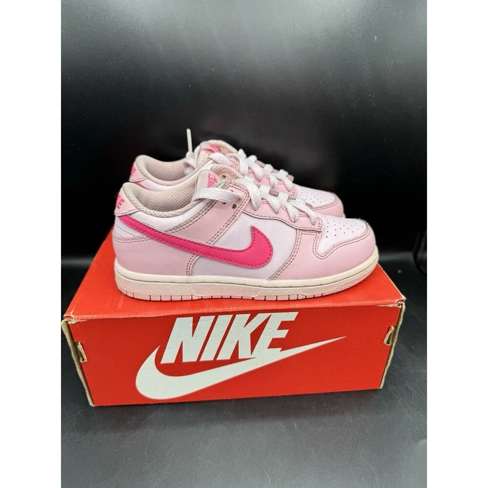 Nike Dunk Low PS 'Triple Pink' Toddler Size 13c